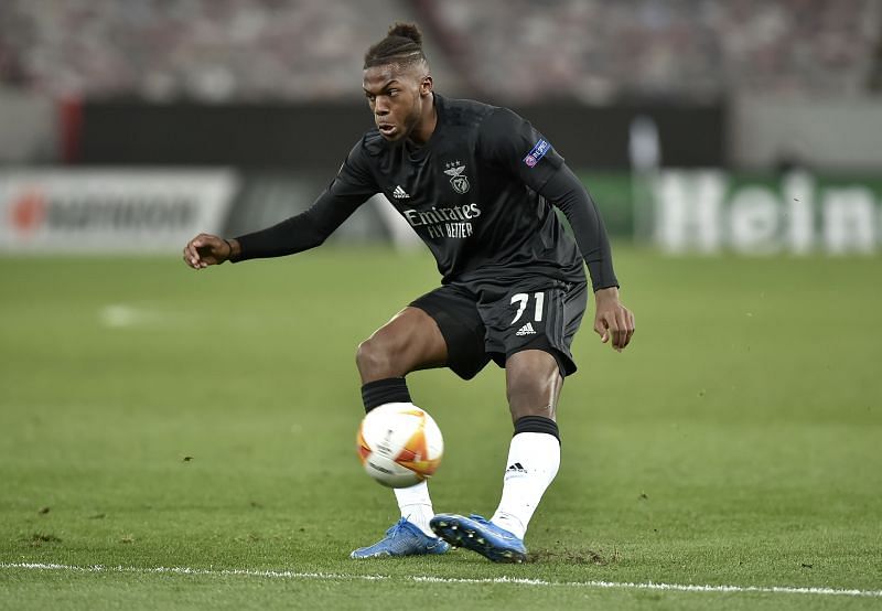 Nuno Tavares in action for Benfica